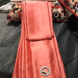 Coral Grommet Panels (1 pair)